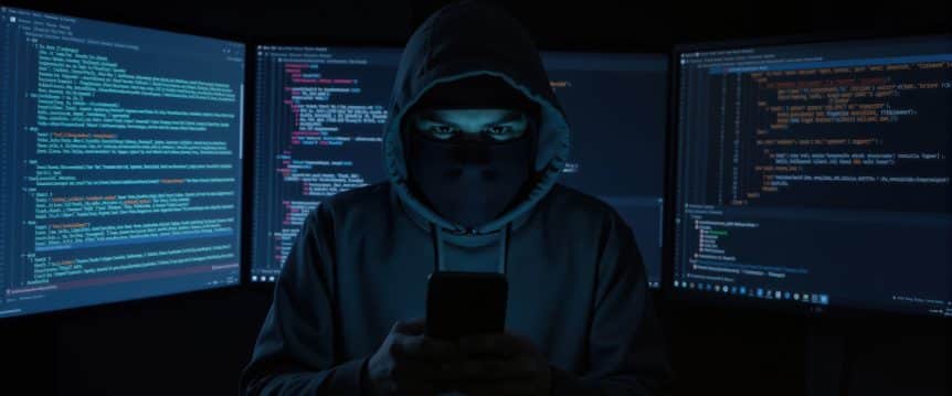 Cyber Crime youth looking at camera